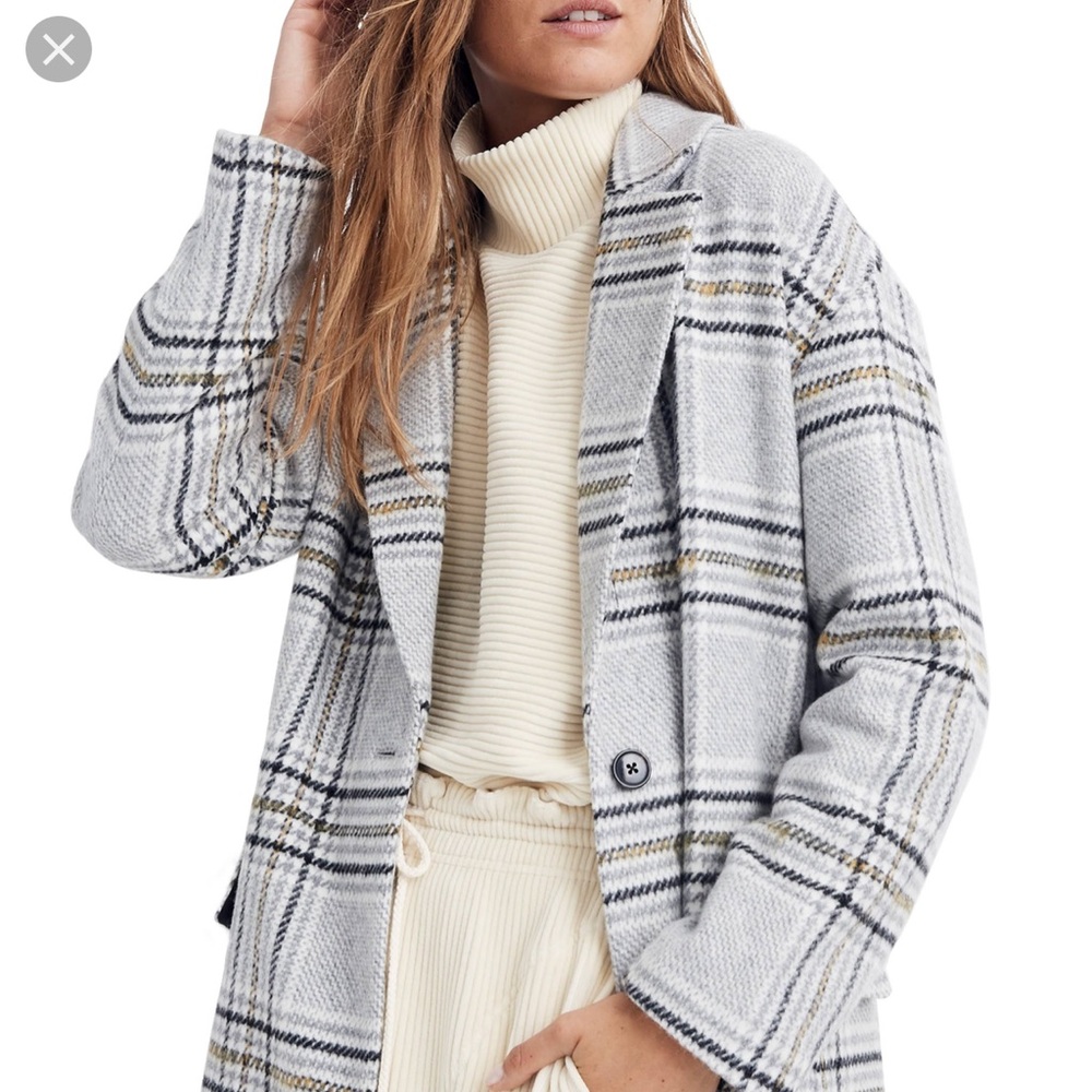 Madewell Plaid Bryant Coat